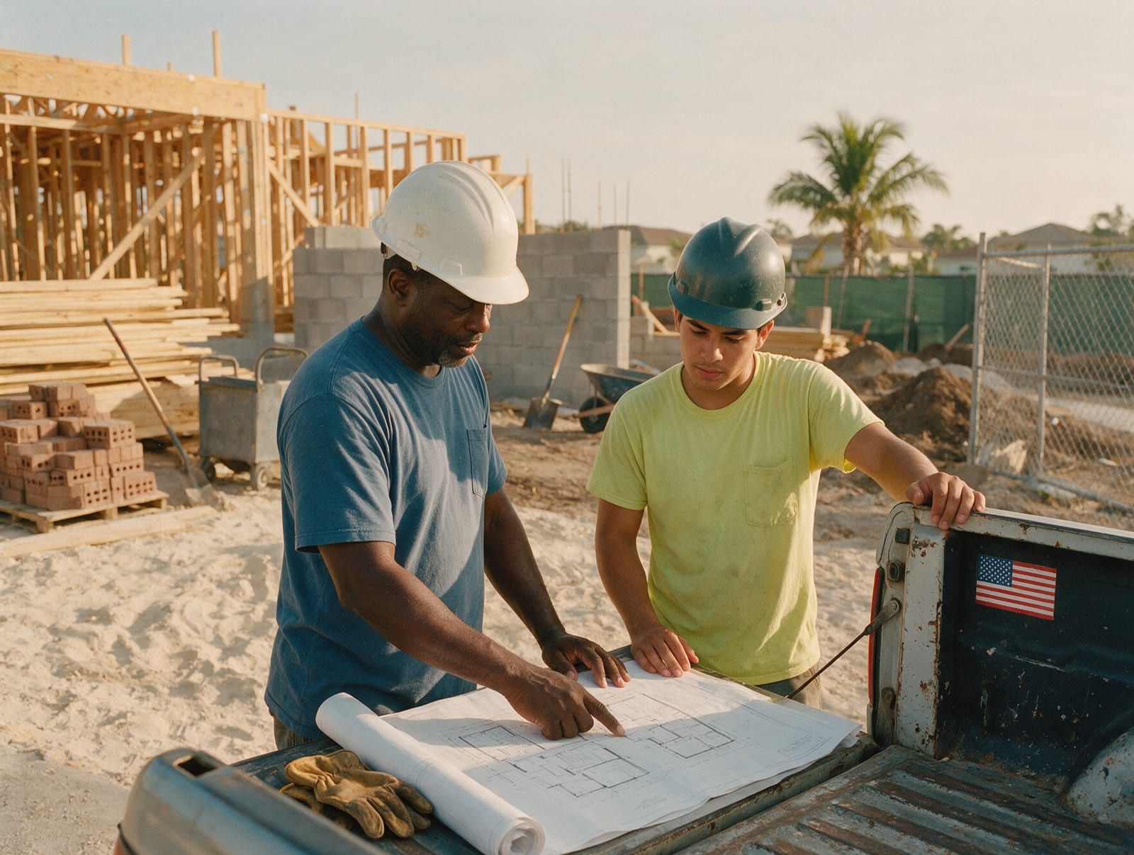 A job site in Kendall