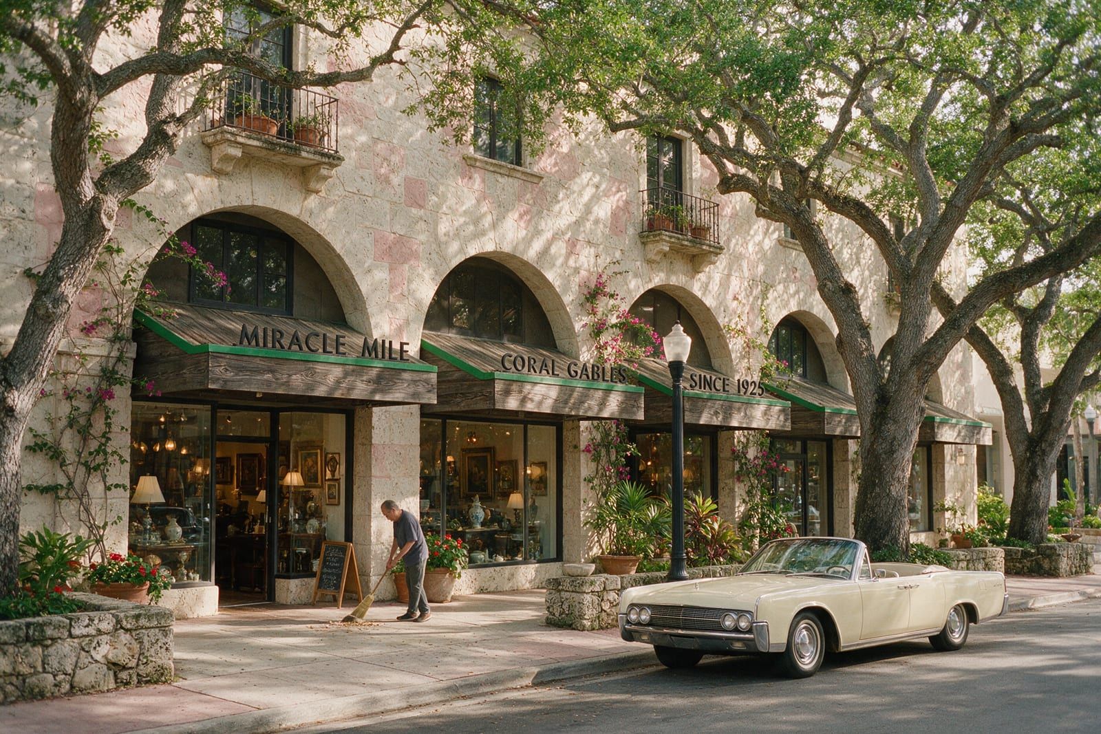 Storefronts on Miracle Mile in Coral Gables